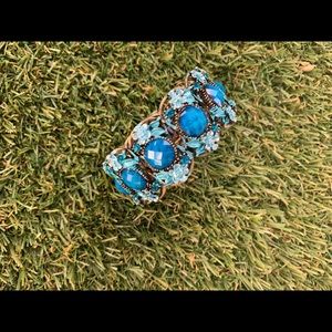 Women bracelet lightblue crystal turquoise crystal